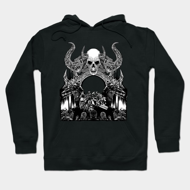 The hellraisers Hoodie by Mikeywear Apparel